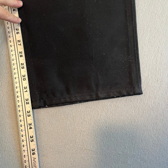 Carhartt B01 BLK Loose Fit Firm Duck Double Front Utility Work Pants Men 42x32 - Picture 4 of 9